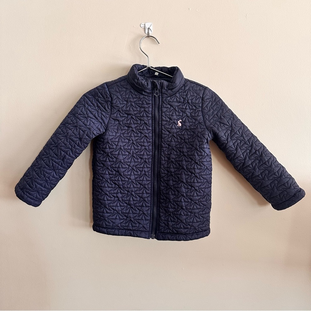 Joules Navy Quilted Jacket (Size 6Y | 116cm)